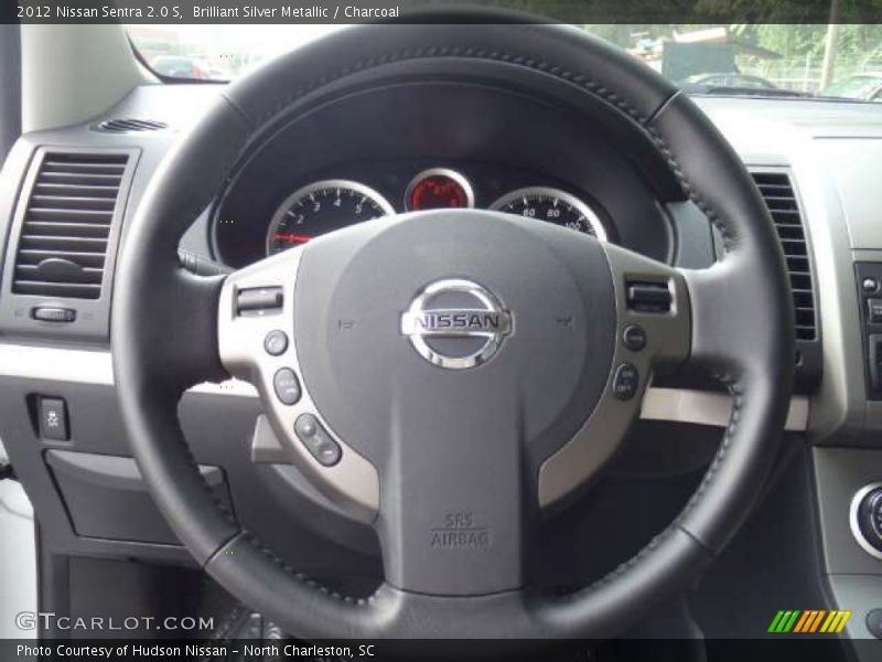 Brilliant Silver Metallic / Charcoal 2012 Nissan Sentra 2.0 S