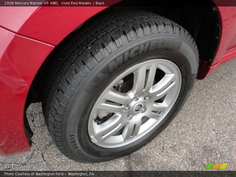 Vivid Red Metallic / Black 2008 Mercury Mariner V6 4WD