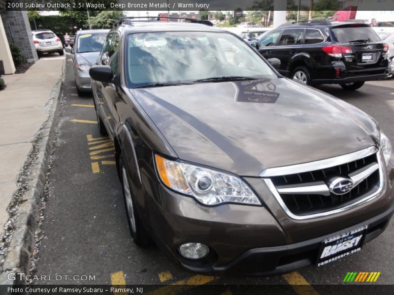 Deep Bronze Metallic / Warm Ivory 2008 Subaru Outback 2.5i Wagon