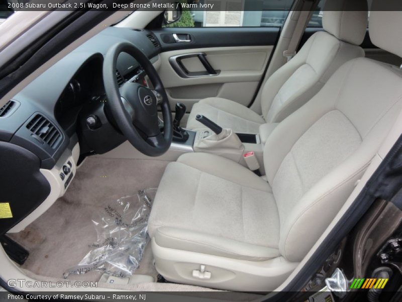 Deep Bronze Metallic / Warm Ivory 2008 Subaru Outback 2.5i Wagon