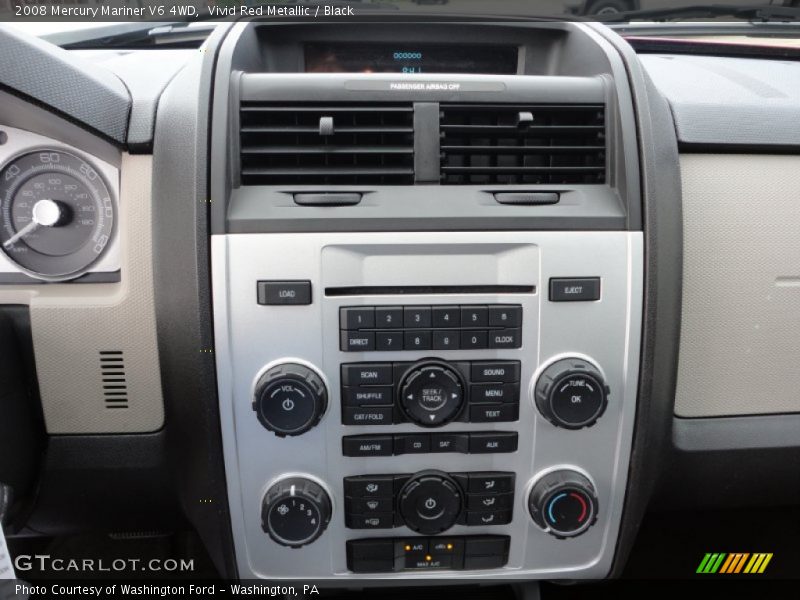Vivid Red Metallic / Black 2008 Mercury Mariner V6 4WD