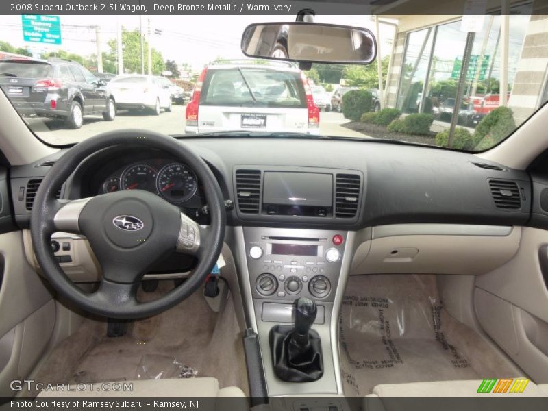 Deep Bronze Metallic / Warm Ivory 2008 Subaru Outback 2.5i Wagon