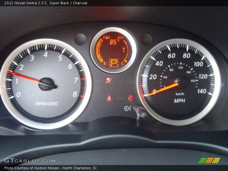Super Black / Charcoal 2012 Nissan Sentra 2.0 S