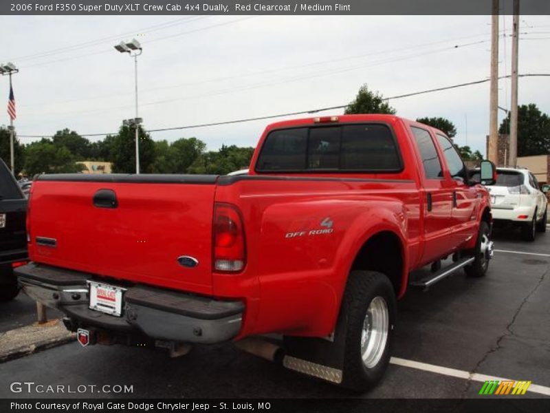 Red Clearcoat / Medium Flint 2006 Ford F350 Super Duty XLT Crew Cab 4x4 Dually