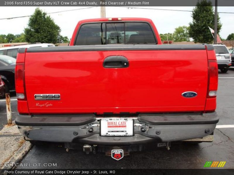 Red Clearcoat / Medium Flint 2006 Ford F350 Super Duty XLT Crew Cab 4x4 Dually
