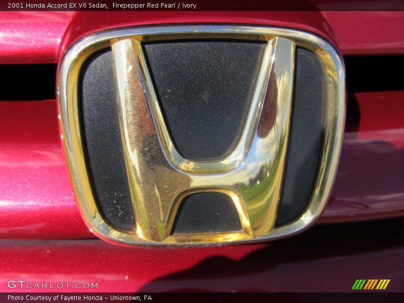 Firepepper Red Pearl / Ivory 2001 Honda Accord EX V6 Sedan