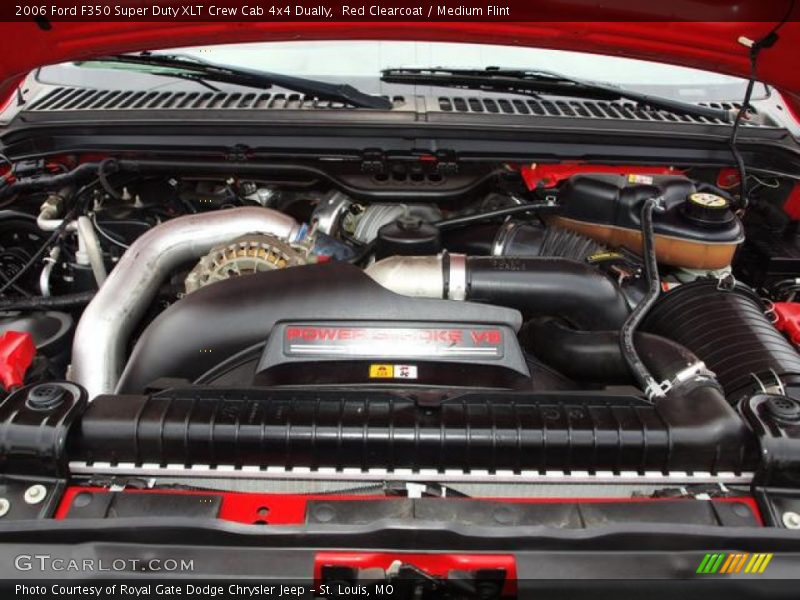 Red Clearcoat / Medium Flint 2006 Ford F350 Super Duty XLT Crew Cab 4x4 Dually