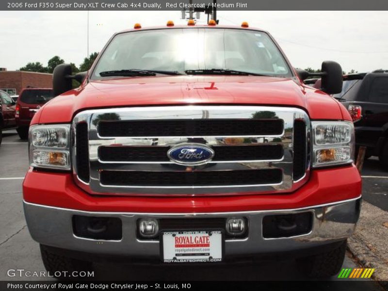Red Clearcoat / Medium Flint 2006 Ford F350 Super Duty XLT Crew Cab 4x4 Dually
