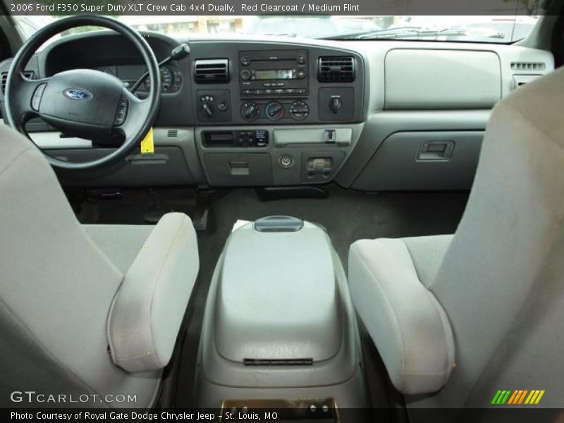 Red Clearcoat / Medium Flint 2006 Ford F350 Super Duty XLT Crew Cab 4x4 Dually