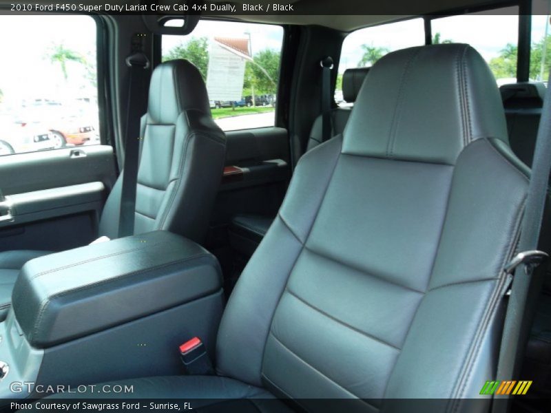  2010 F450 Super Duty Lariat Crew Cab 4x4 Dually Black Interior