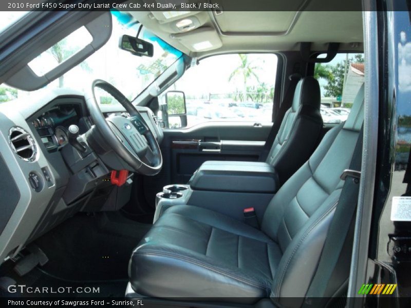  2010 F450 Super Duty Lariat Crew Cab 4x4 Dually Black Interior