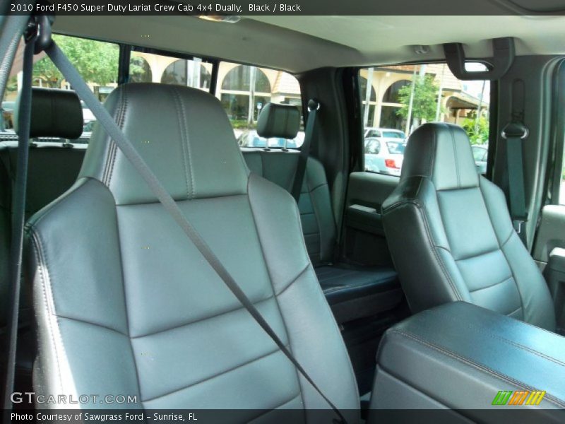  2010 F450 Super Duty Lariat Crew Cab 4x4 Dually Black Interior