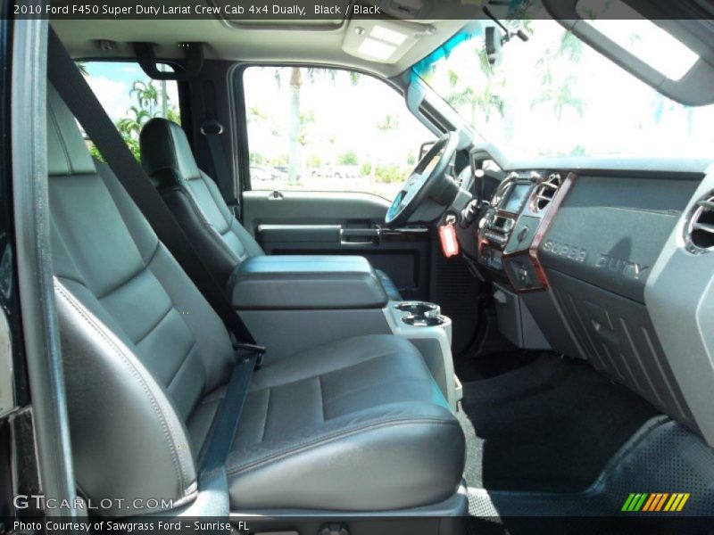  2010 F450 Super Duty Lariat Crew Cab 4x4 Dually Black Interior
