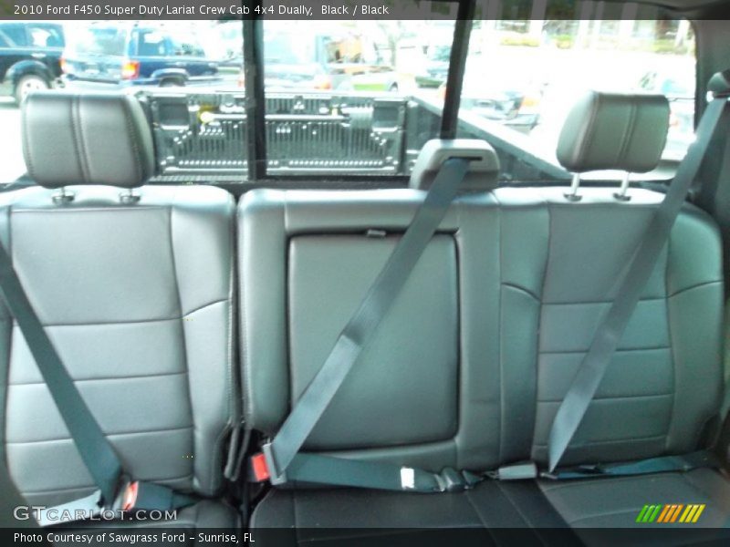  2010 F450 Super Duty Lariat Crew Cab 4x4 Dually Black Interior