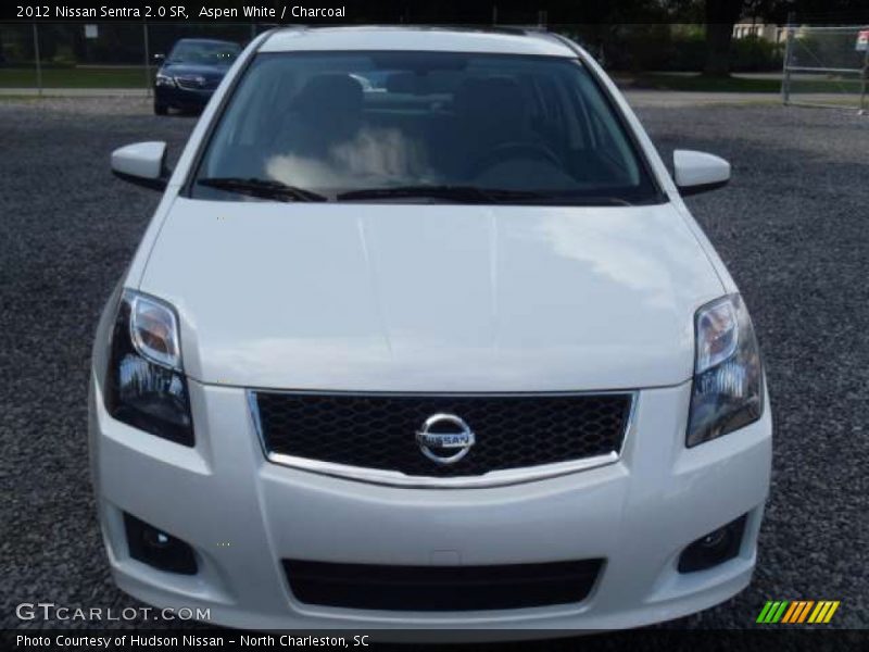Aspen White / Charcoal 2012 Nissan Sentra 2.0 SR