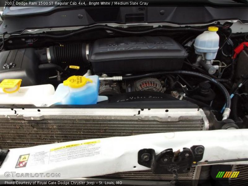 Bright White / Medium Slate Gray 2007 Dodge Ram 1500 ST Regular Cab 4x4