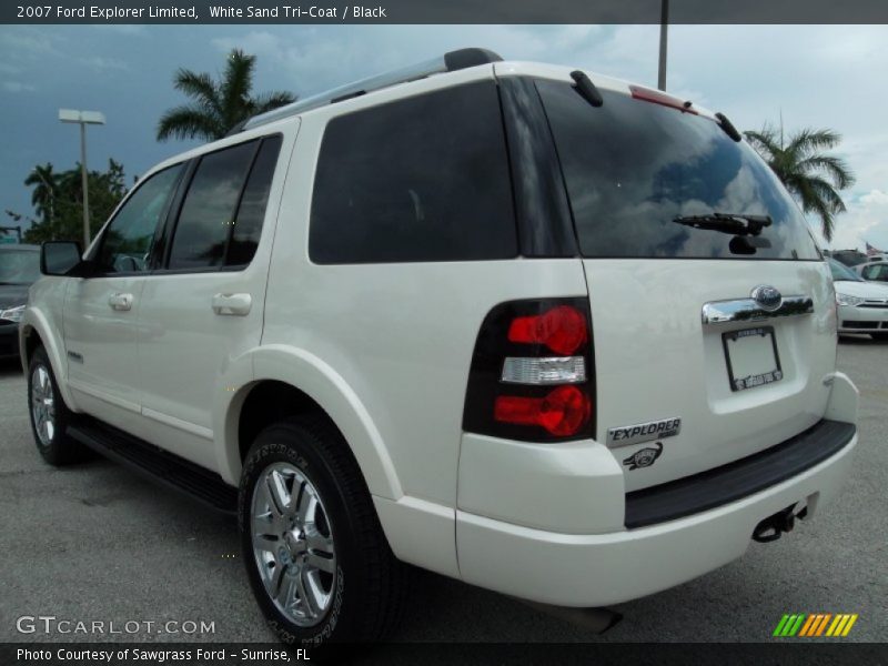 White Sand Tri-Coat / Black 2007 Ford Explorer Limited