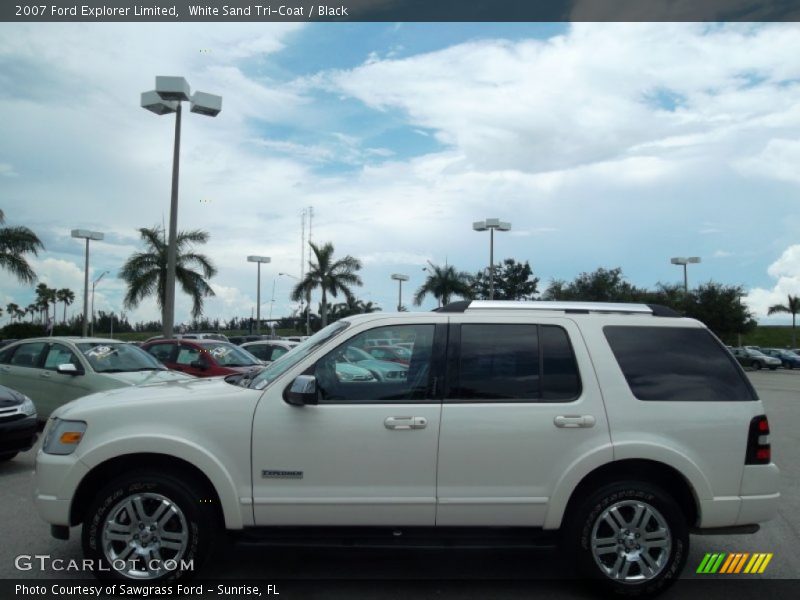 White Sand Tri-Coat / Black 2007 Ford Explorer Limited