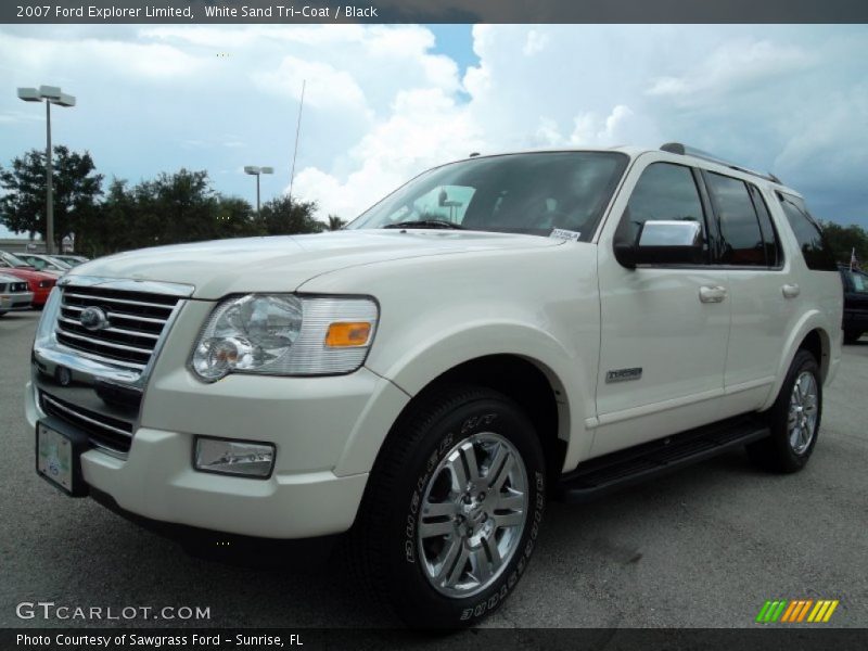 White Sand Tri-Coat / Black 2007 Ford Explorer Limited
