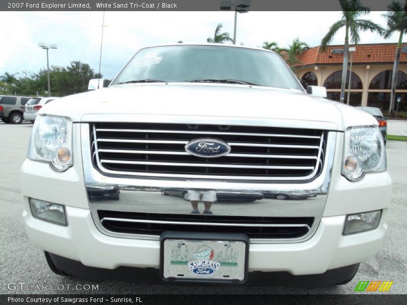 White Sand Tri-Coat / Black 2007 Ford Explorer Limited