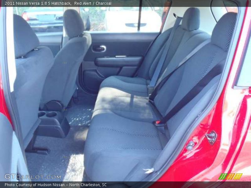 Red Alert / Charcoal 2011 Nissan Versa 1.8 S Hatchback