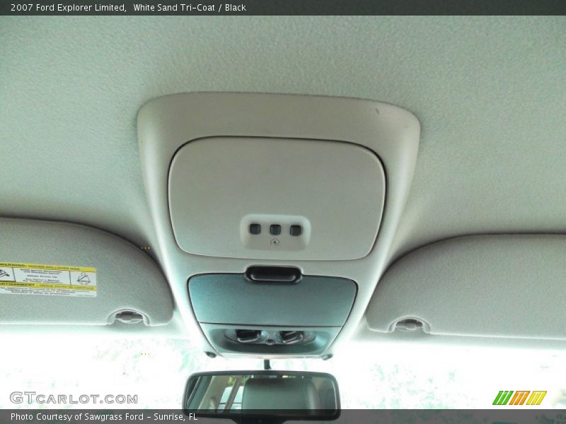 White Sand Tri-Coat / Black 2007 Ford Explorer Limited