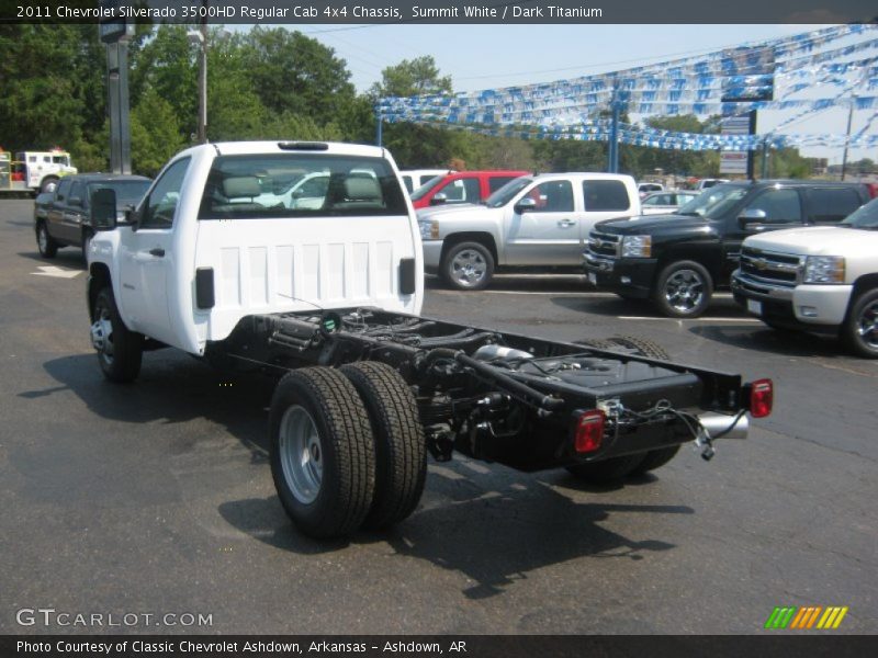 Summit White / Dark Titanium 2011 Chevrolet Silverado 3500HD Regular Cab 4x4 Chassis