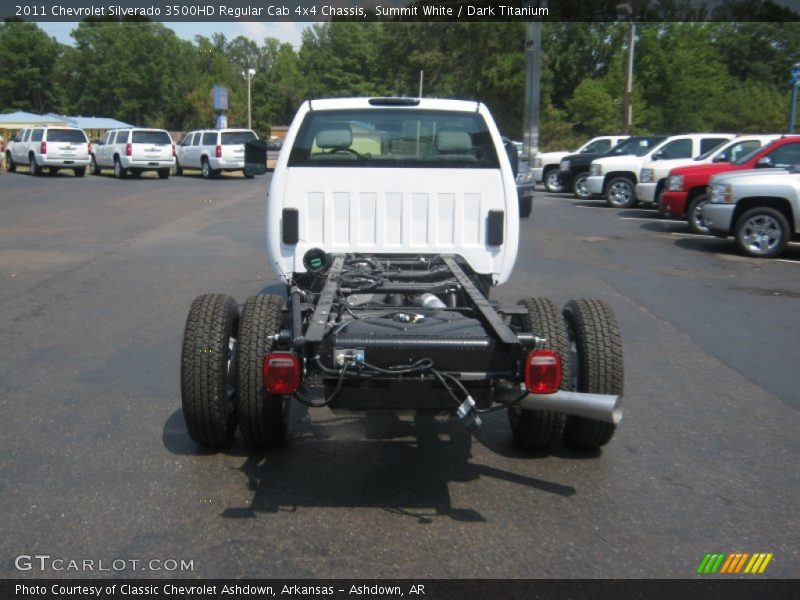 Summit White / Dark Titanium 2011 Chevrolet Silverado 3500HD Regular Cab 4x4 Chassis