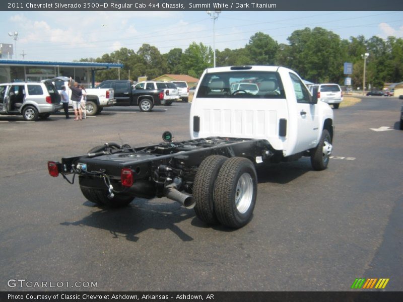 Summit White / Dark Titanium 2011 Chevrolet Silverado 3500HD Regular Cab 4x4 Chassis