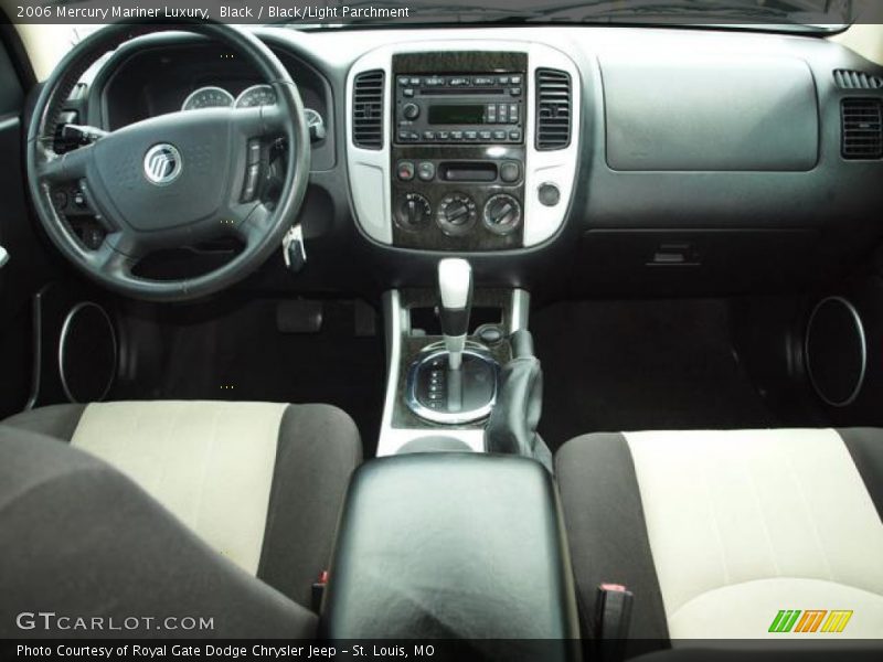 Black / Black/Light Parchment 2006 Mercury Mariner Luxury