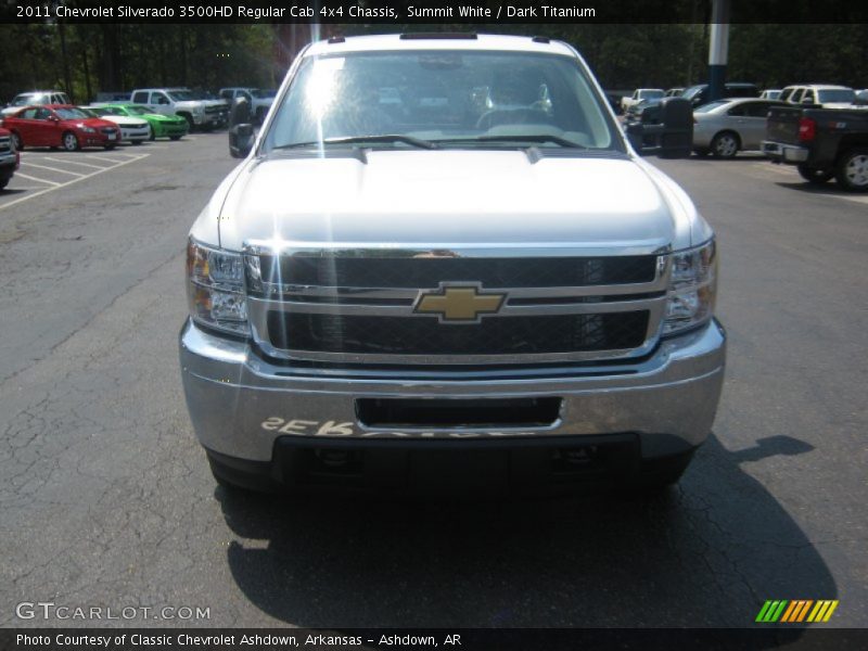 Summit White / Dark Titanium 2011 Chevrolet Silverado 3500HD Regular Cab 4x4 Chassis