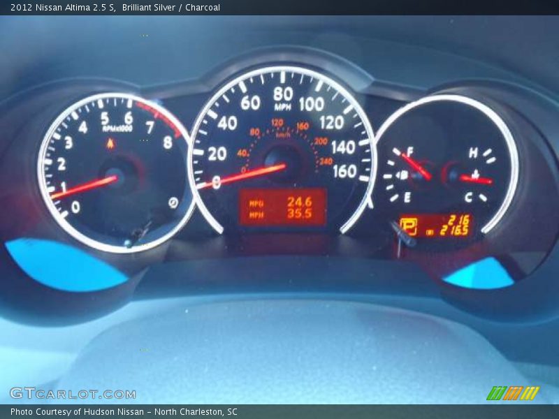 Brilliant Silver / Charcoal 2012 Nissan Altima 2.5 S