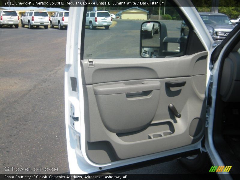 Summit White / Dark Titanium 2011 Chevrolet Silverado 3500HD Regular Cab 4x4 Chassis