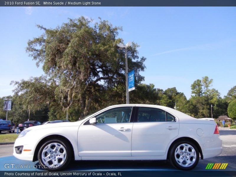 White Suede / Medium Light Stone 2010 Ford Fusion SE