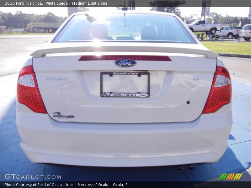White Suede / Medium Light Stone 2010 Ford Fusion SE
