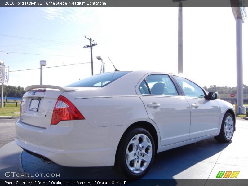 White Suede / Medium Light Stone 2010 Ford Fusion SE