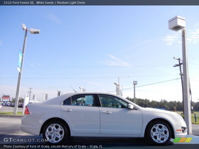 White Suede / Medium Light Stone 2010 Ford Fusion SE