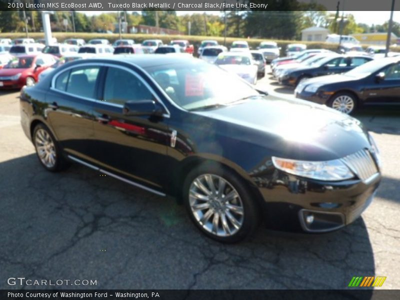 Tuxedo Black Metallic / Charcoal Black/Fine Line Ebony 2010 Lincoln MKS EcoBoost AWD