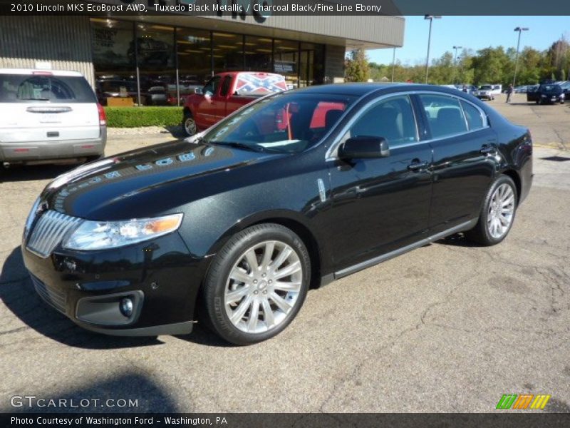Tuxedo Black Metallic / Charcoal Black/Fine Line Ebony 2010 Lincoln MKS EcoBoost AWD