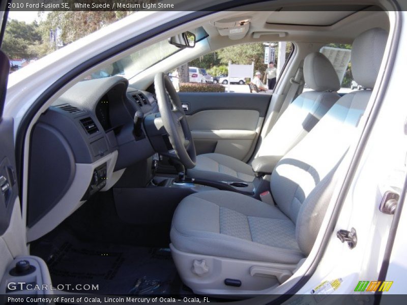 White Suede / Medium Light Stone 2010 Ford Fusion SE