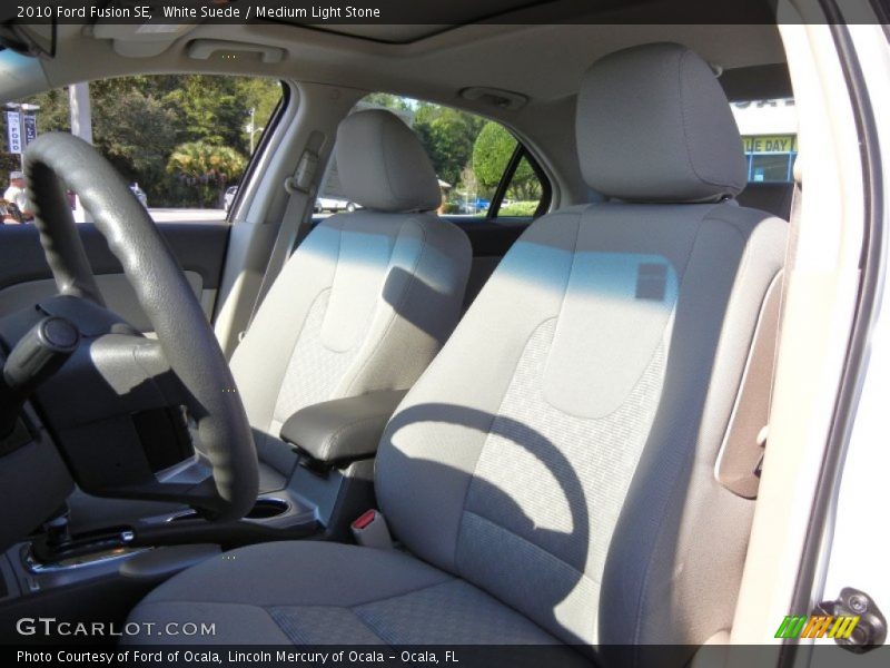 White Suede / Medium Light Stone 2010 Ford Fusion SE