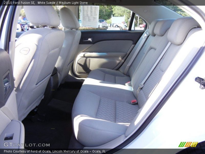 White Suede / Medium Light Stone 2010 Ford Fusion SE