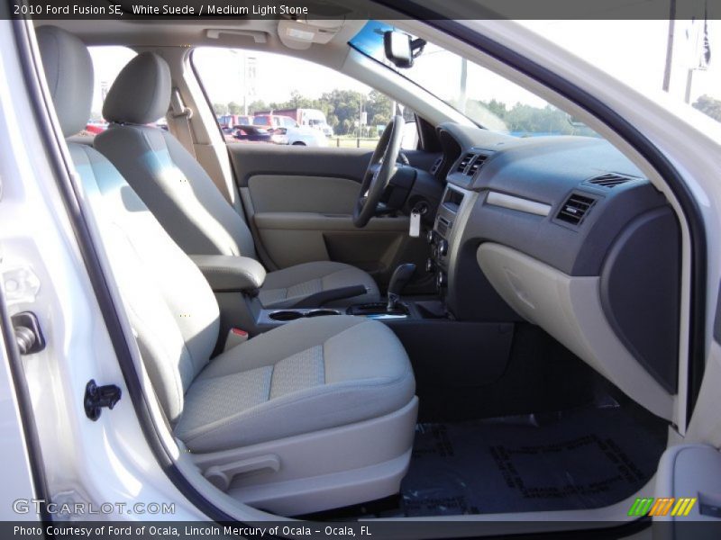 White Suede / Medium Light Stone 2010 Ford Fusion SE