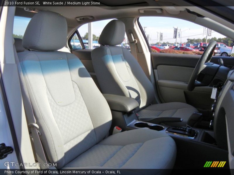 White Suede / Medium Light Stone 2010 Ford Fusion SE