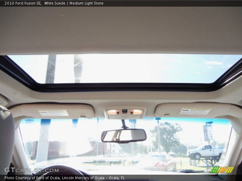 White Suede / Medium Light Stone 2010 Ford Fusion SE