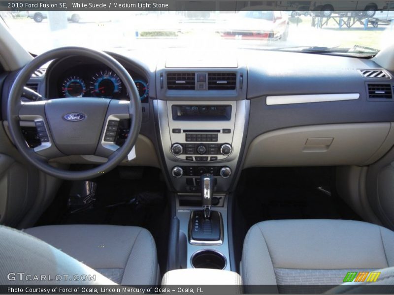 White Suede / Medium Light Stone 2010 Ford Fusion SE