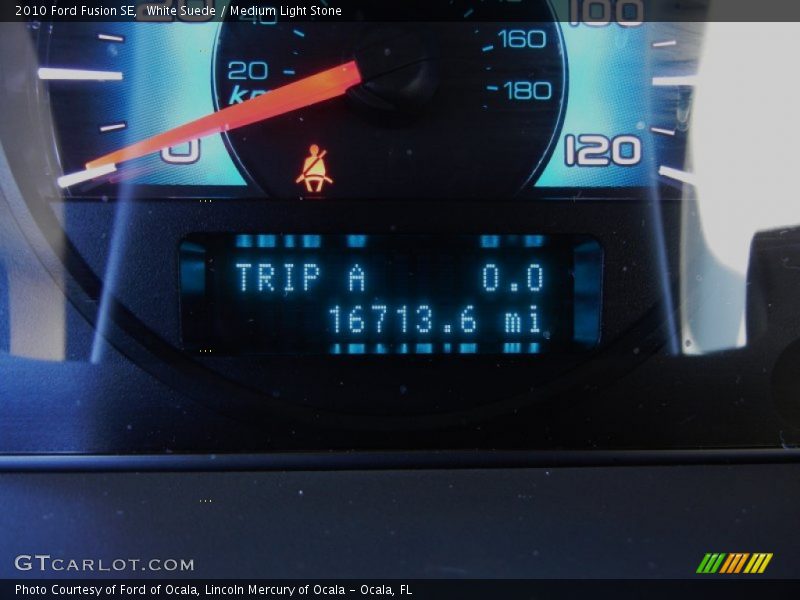 White Suede / Medium Light Stone 2010 Ford Fusion SE