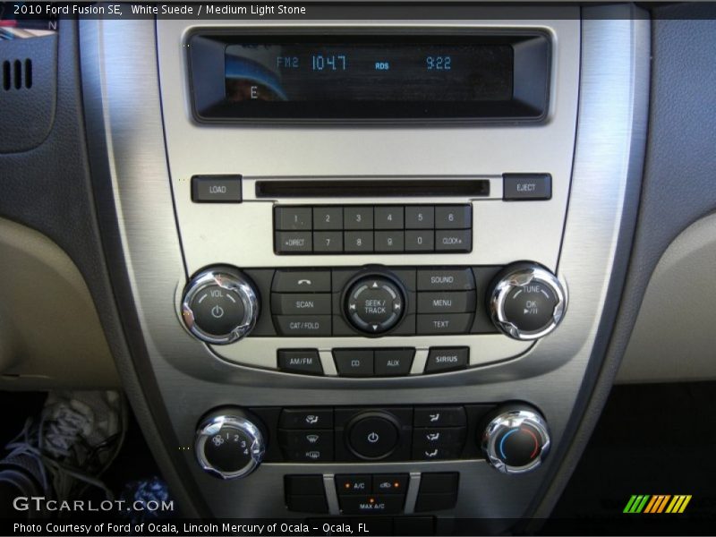 White Suede / Medium Light Stone 2010 Ford Fusion SE