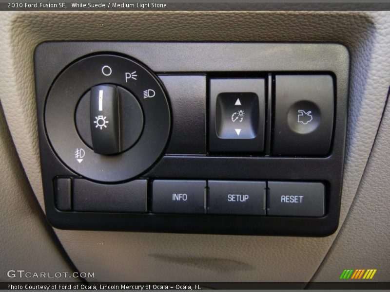 White Suede / Medium Light Stone 2010 Ford Fusion SE