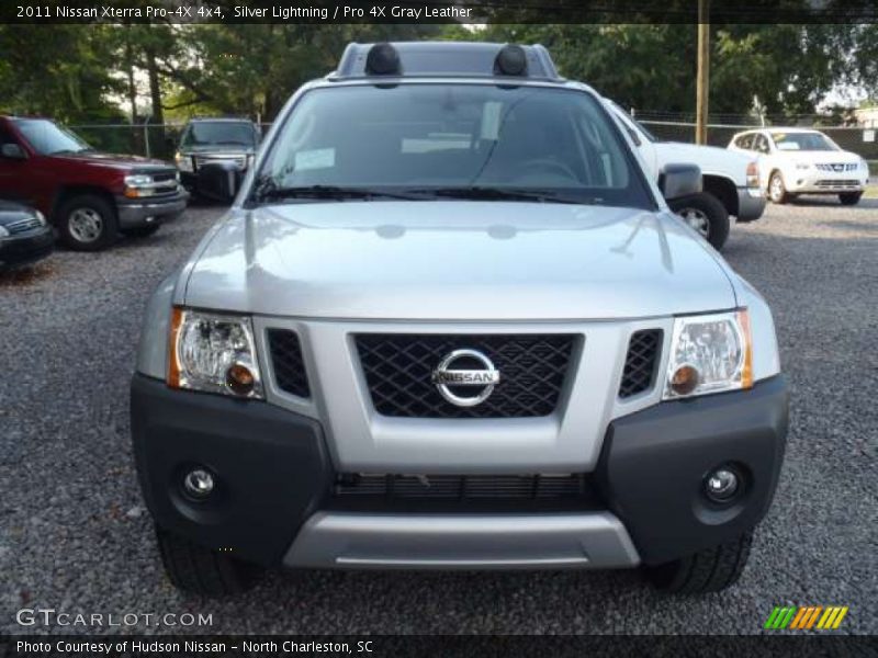 Silver Lightning / Pro 4X Gray Leather 2011 Nissan Xterra Pro-4X 4x4